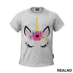 Flower On The Head - Unicorn - Jednorog - Majica