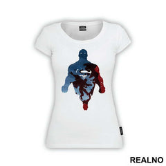 Blue And Red Silhouette - Superman