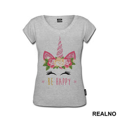 Be Happy - Unicorn - Jednorog - Majica