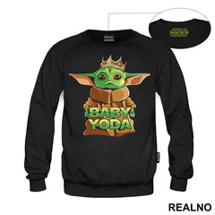 Baby Yoda With A Crown - Yoda - Star Wars