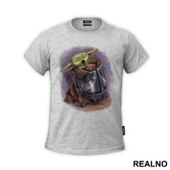 Baby Yoda In The Helmet - Yoda - Star Wars