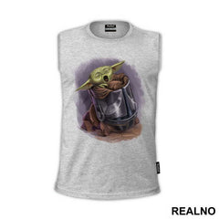 Baby Yoda In The Helmet - Yoda - Star Wars