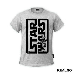 Stormtrooper In Logo - Star Wars