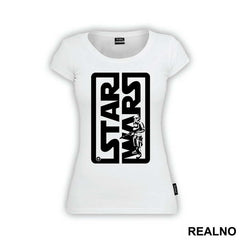 Stormtrooper In Logo - Star Wars
