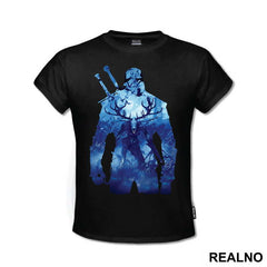 Geralt Blue Double Exposure - The Witcher