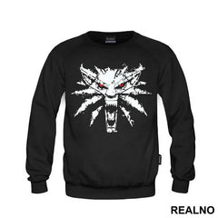 White Wold Splash Logo Red Yeys - The Witcher