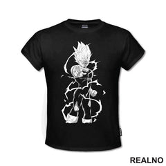 Vegeta - Grey Lines - Goku - Dragon Ball