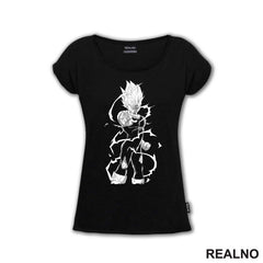 Vegeta - Grey Lines - Goku - Dragon Ball