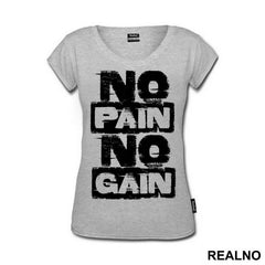 No Pain No Gain Smeary - Trening - Majica