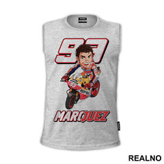 Marquez Riding A Bike Illustration - 93 - MotoGP - Sport - Majica