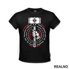 Thor Odison God Of Thunder Wielder Of The Hammer Mjolnir - Red