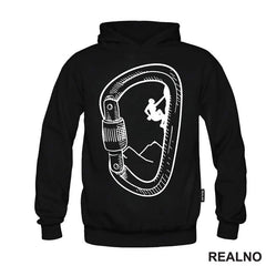 Mountain Climber - Carabiner Outline - Planinarenje - Kampovanje - Priroda - Nature