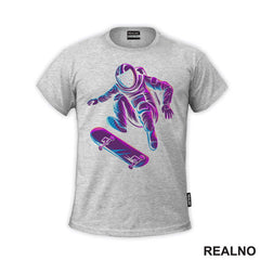 Astronaut On A Skate - Purple And Blue - Space - Svemir