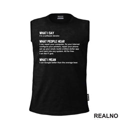 What I Say. What People Hear. What I Mean - Software Develop - Geek