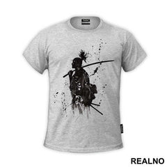 Sword On His Shoulder Splash - Samurai - Majica