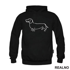 Dachshund Line Drawing - Jazavičar - Pas - Dog