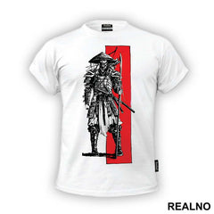 Holding His Polearm - Samurai - Majica