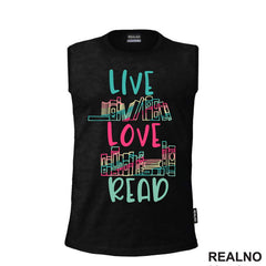 Live Love Read - Book Shelf - Colors - Books - Čitanje - Knjige