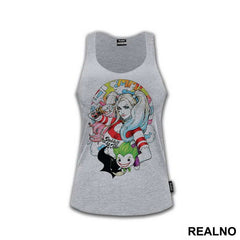 Holding Batman And Joker Illustration - Harley Quinn - Majica