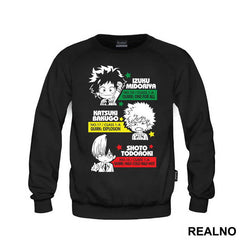 Chibi Deku, Bakugo And Todoroki - My Hero Academia - Majica