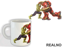 Fight With Hulkbuster - Hulk - Avengers - Šolja