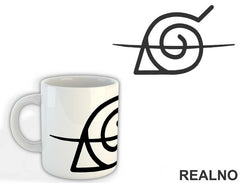 Hidden Leaf Symbol Crossed - Naruto - Šolja