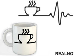 Coffee Makes Me Alive Kafa - Šolja