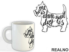 Home Is Where Your Dog Is - Pas - Dog - Šolja