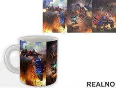 Optimus Prime Fighting - Transformers - Šolja