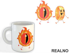 Sauron Eye And The Ring Holding Hands - Lord Of The Rings - LOTR - Šolja