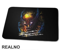 Paint Splash Face Portrait - Wolverine - Podloga za miš