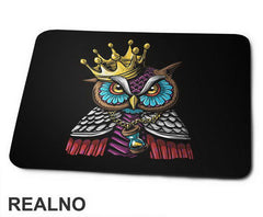 Owl With A Crown And An Hourglass - Životinje - Podloga za miš
