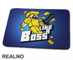 Like A Boss - Gold - Minecraft - Podloga za miš