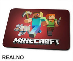 Steve And Alex On An Adventure - Minecraft - Podloga za miš