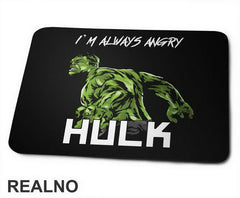 Half Portrait - I'm Always Angry - Hulk - Avengers - Podloga za miš