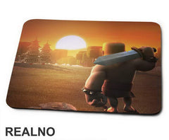 Barbarian Watching A Spectacular Sunset - Clash of Clans - Podloga za miš