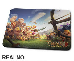 Battle And Logo - Clash of Clans - Podloga za miš