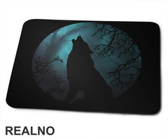 Wolf, Forest And Moon - Vuk - Životinje - Podloga za miš