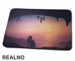 Wolf In The Forest At The Sunset - Vuk - Životinje - Podloga za miš