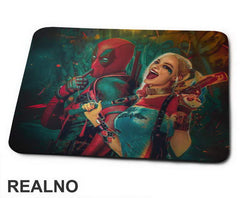Crazy Couple - Harley Quinn - Deadpool - Podloga za miš