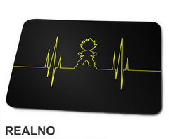 Saiyan Heartbeat - Goku - Dragon Ball - Podloga za miš