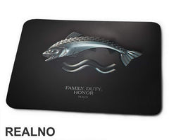 Family, Duty, Honor - House Tully Sigil And Motto - Game Of Thrones - GOT - Podloga za miš
