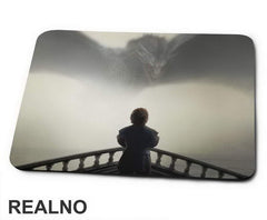 Tyrion Lannister And Dragon In Fog - Game Of Thrones - GOT - Podloga za miš