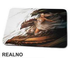 Khaleesi And Her Three Dragons - House Targaryen - Mother Of Dragons - Game Of Thrones - GOT - Podloga za miš