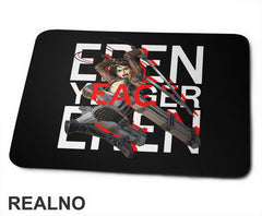 Eren Yeager Red Shadow - Attack On Titan - Podloga za miš