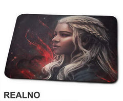Daenerys Targaryen - Red Background - Game Of Thrones - GOT - Podloga za miš