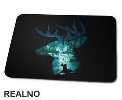 Stag Patronus Head Double Exposure - Harry Potter - Podloga za miš