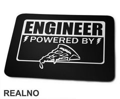 Powered By Pizza - Engineer - Podloga za miš