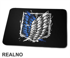 Paint Splash The Survey Corps Logo - Attack On Titan - Podloga za miš