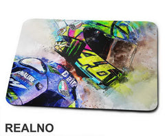 Splashing Colors - Rossi - VR - 46 - MotoGP - Sport - Podloga za miš